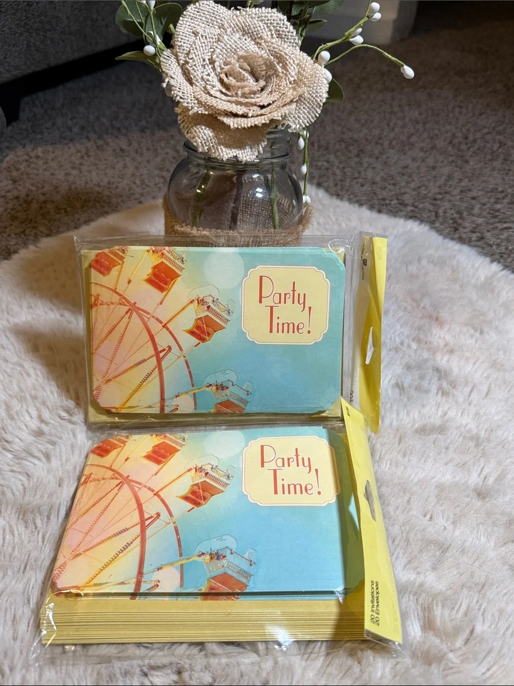 ✨American Greeting -Party Time! Carnival Ferris Wheel Invitations✨